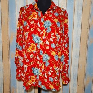 LOFT floral print top